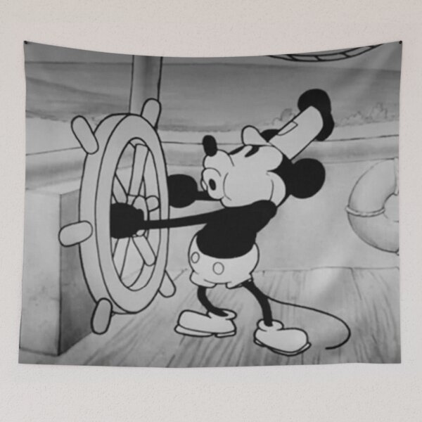 Item preview, Steamboat Willie - Iconic Whistling Scene Cartoon designed and sold by Fantasy Masterpiece.