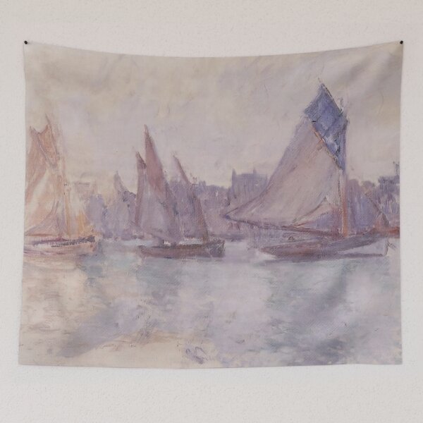 Item preview, Claude Monet - Boats in the Port of Le Havre designed and sold by thompart.