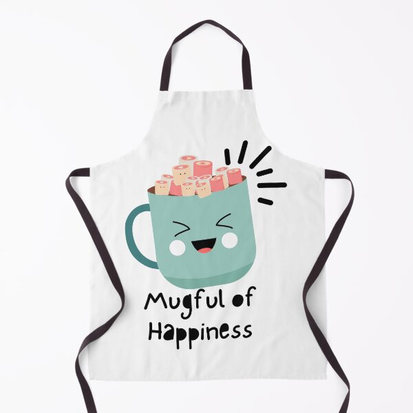 Item preview, Mugful of happiness Cute green mug with marshmallow design designed and sold by TheChibuGroup.
