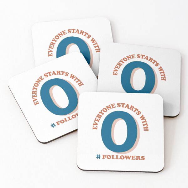 Item preview, Everyone Starts with Zero Followers designed and sold by Seedelightful.
