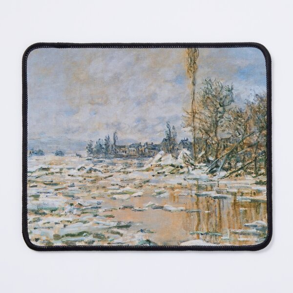 Item preview, Claude Monet - Breakup of Ice, Lavacourt, Grey Weather designed and sold by thompart.