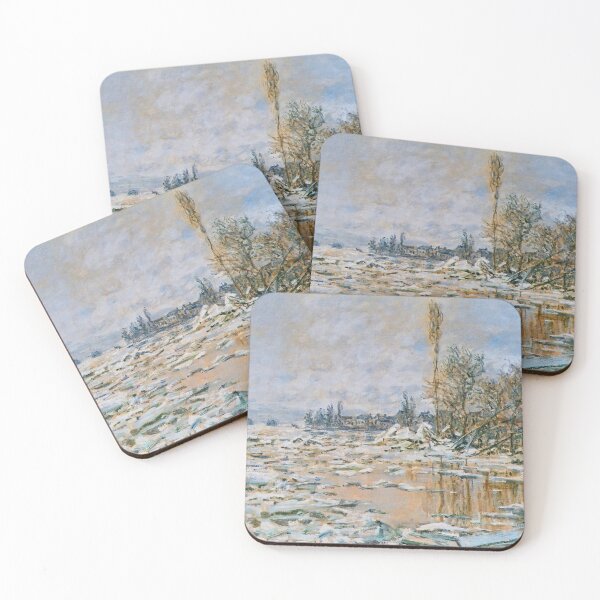 Item preview, Claude Monet - Breakup of Ice, Lavacourt, Grey Weather designed and sold by thompart.