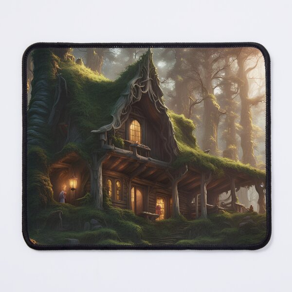 Item preview, A Lighted Cabin In The Woods designed and sold by MoriFantasy.