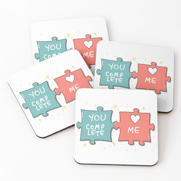 Item preview, You Complete Me - Puzzle Intertwined Love Design, Romantic Couple Gift Idea designed and sold by HahaHandlesHub.