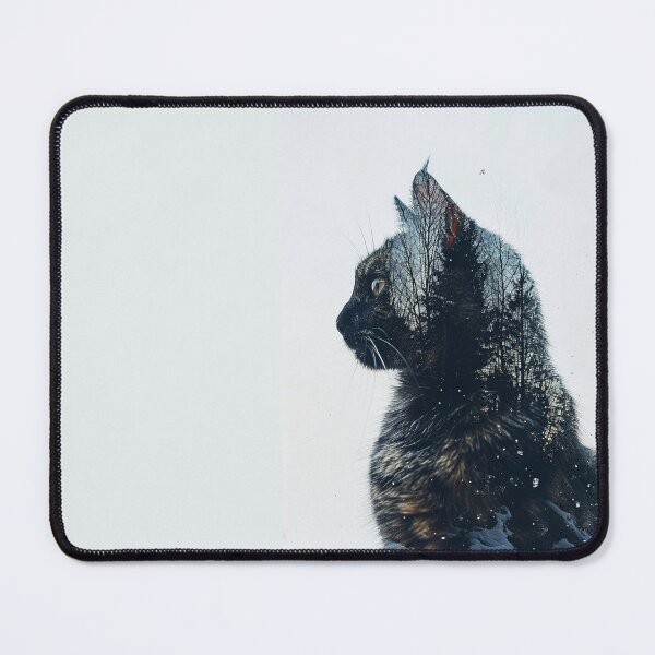 Item preview, Night Cat Double Exposure designed and sold by Ewa Miller.