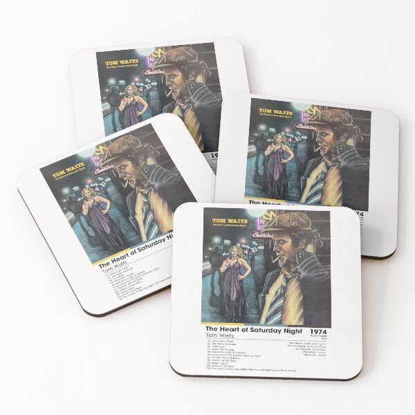 Item preview, Tom Waits - The Heart of Saturday Night | Album Card designed and sold by theoralcollage.