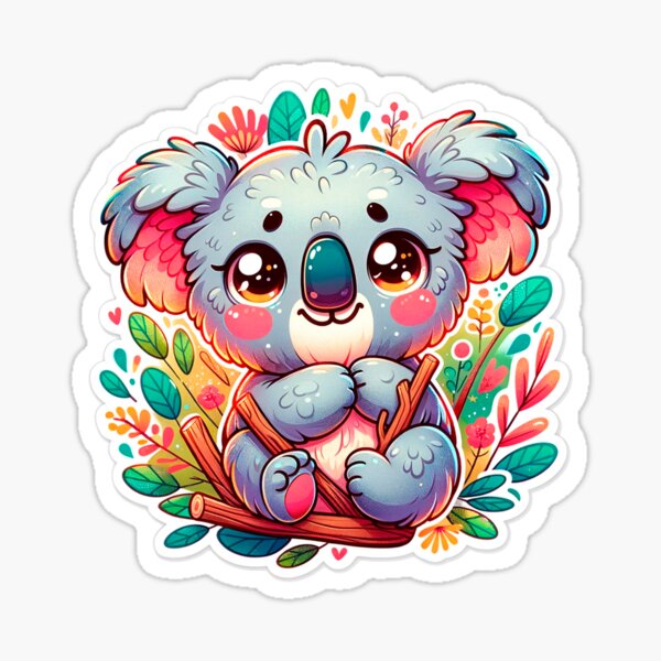 Item preview, Baby Koala: the most adorable sticker for your designs designed and sold by karlocipressi.