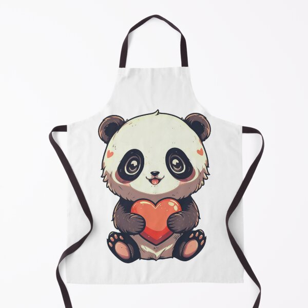 Item preview, Cute Anime Panda Bear and Heart designed and sold by culturageekstor.