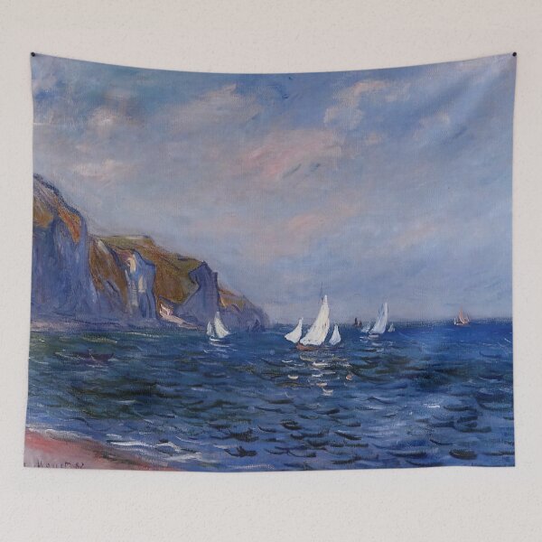 Item preview, Claude Monet - Cliffs and Sailboats at Pourville designed and sold by thompart.