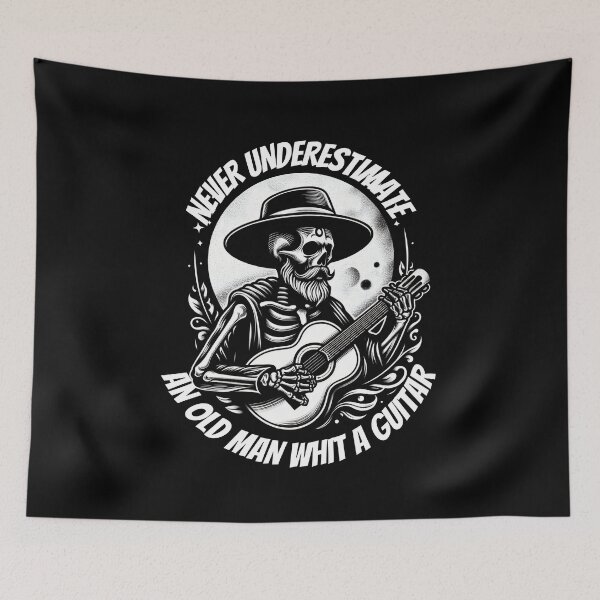 Item preview, Never Underestimate An Old Man With A Guitar  designed and sold by SlocifieShop.