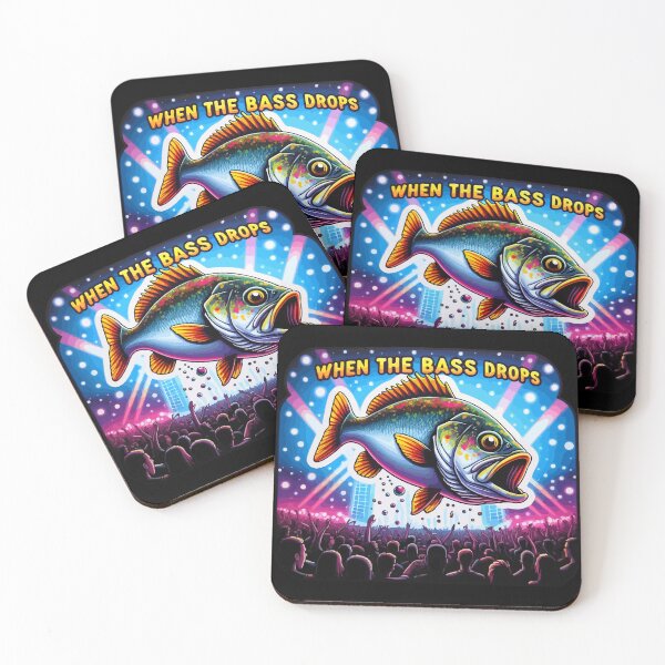Item preview, EDM Rave with Bass Fish - When The Bass Drops designed and sold by LexicalLegend.