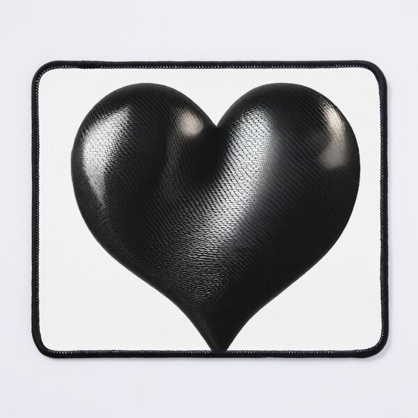 Item preview, Carbon Fibre Black Heart designed and sold by joyfulcow.