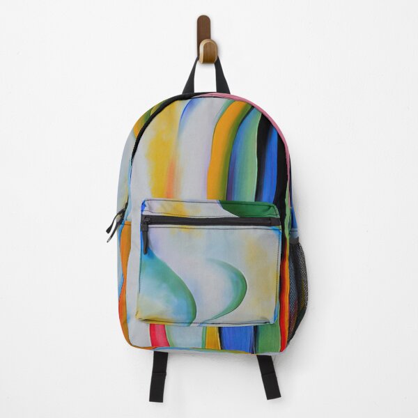 Item preview, Georgia O'Keeffe - Gray line with black, blue, and yellow designed and sold by 4syntart.