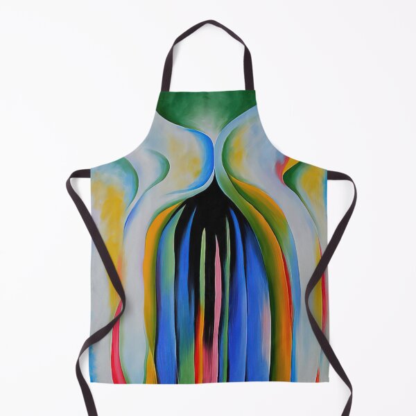 Item preview, Georgia O'Keeffe - Gray line with black, blue, and yellow designed and sold by 4syntart.