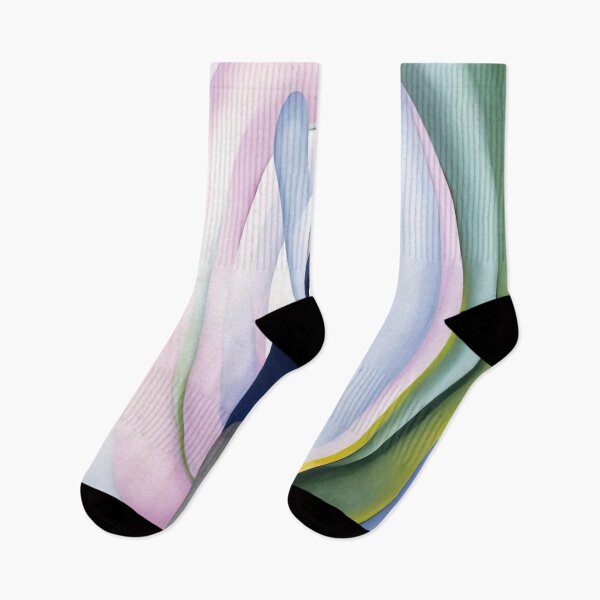 Artikelvorschau, Georgia O'Keeffe – Grau, Blau und Schwarz, rosa Kreis entworfen und verkauft von 4syntart.