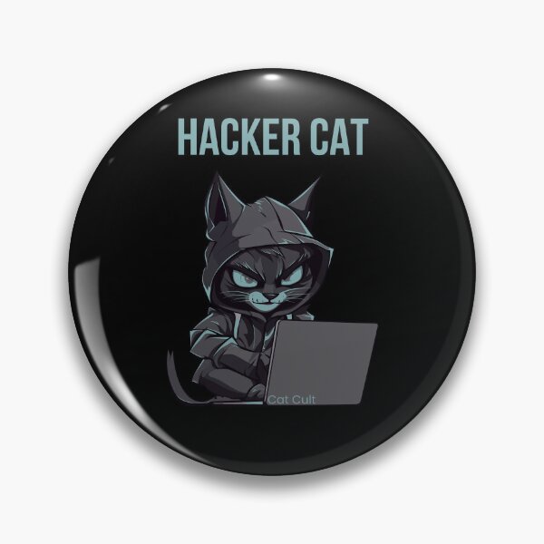 Item preview, hacker cat ,cult  designed and sold by FLOWER--ART.