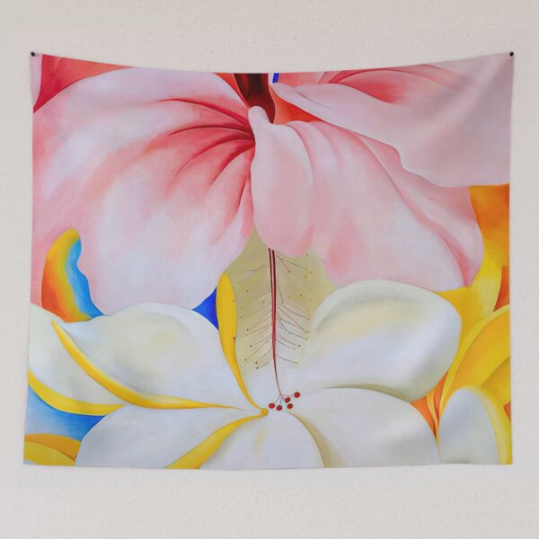 Item preview, Georgia O'Keeffe - Hibiscus with Plumeria designed and sold by 4syntart.
