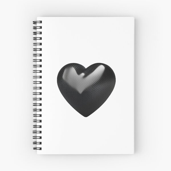 Item preview, Carbon Fibre Black Heart designed and sold by joyfulcow.