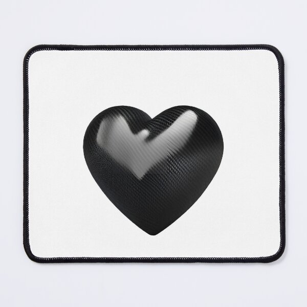 Item preview, Carbon Fibre Black Heart designed and sold by joyfulcow.