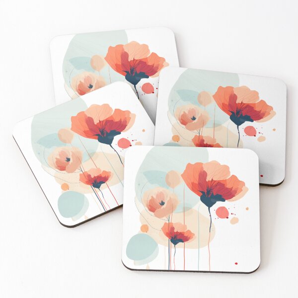 Item preview, depicting lone red poppies designed and sold by matchymatchy.