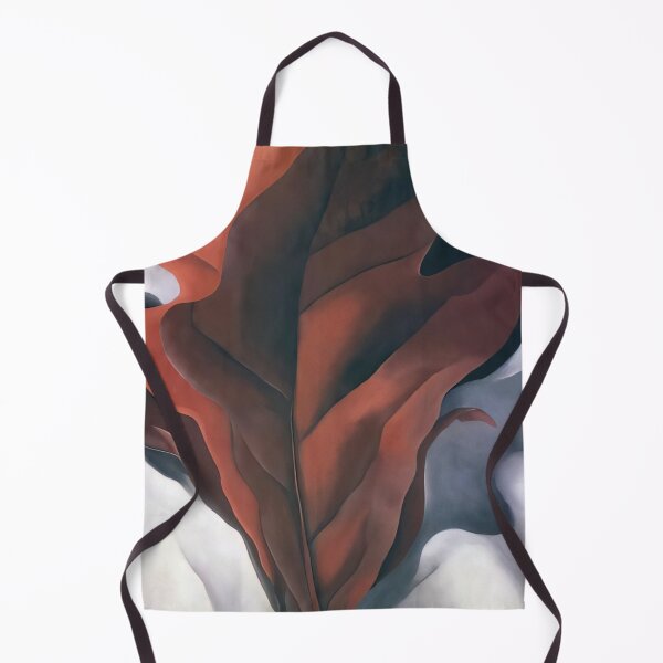 Item preview, Georgia O'Keeffe - Large Dark Red Leaves on White designed and sold by 4syntart.