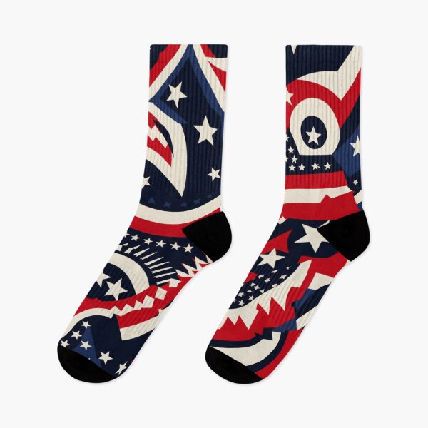 Item preview, American Pride Waves - Patriotic Seamless Pattern designed and sold by Nicholas Panek.