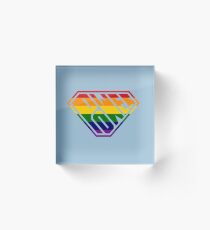 SuperEmpowered (Rainbow) Acrylic Block