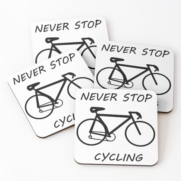 Item preview, Never stop cycling designed and sold by Hot-Mess-Zone.