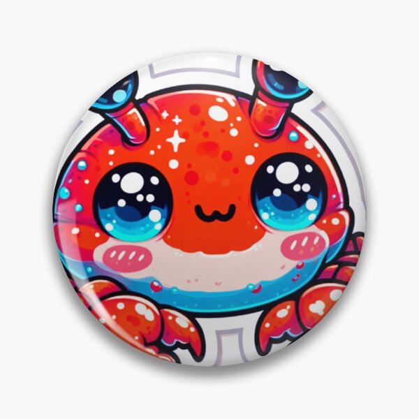 Item preview, Happy crab: the most adorable sticker for beach lovers designed and sold by karlocipressi.