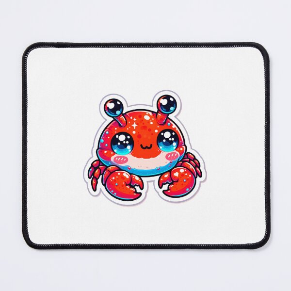 Item preview, Happy crab: the most adorable sticker for beach lovers designed and sold by karlocipressi.