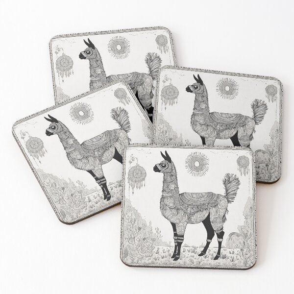 Item preview, Zentangle Llama designed and sold by LittleGoblinPrs.
