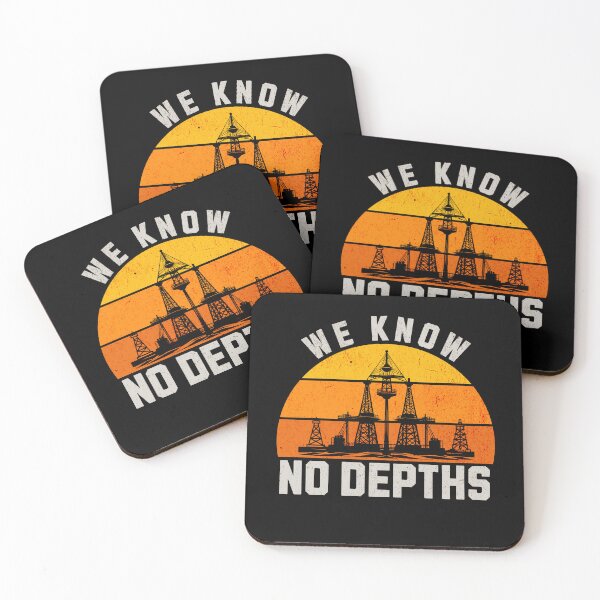 Item preview, Funny We Know No Depths Oil Rig Oilman Roughneck Oilfield Worker designed and sold by HosvPrint .s.