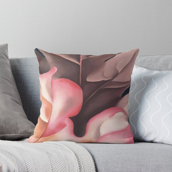 Item preview, Georgia O'Keeffe - Oak Leaves Pink and Grey designed and sold by 4syntart.