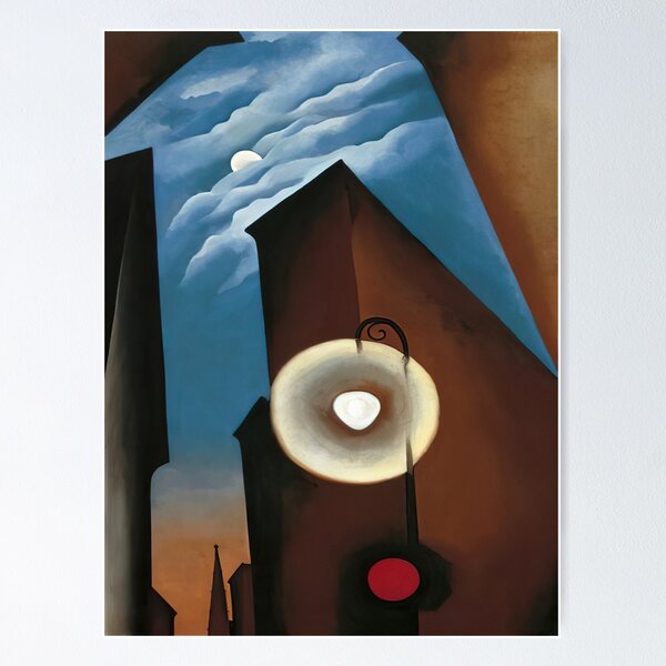Vista previa del artículo con la obra «Georgia O'Keeffe - Nueva York con Luna», diseñado y vendido por 4syntart.