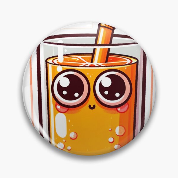 Item preview, Orange juice glass: the most adorable sticker designed and sold by karlocipressi.