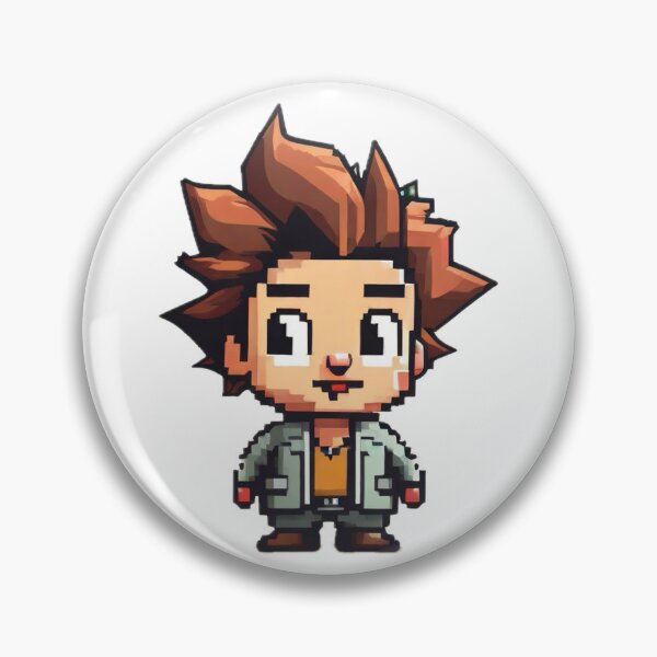 Item preview, Little guy with crazy hair - Pixel Art designed and sold by pinksunsets.