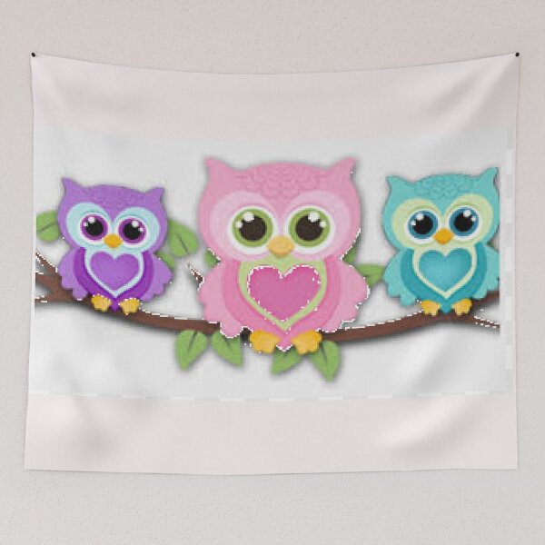 Aperçu de l'œuvre Impression de hibou mignon pour la décoration de la chambre de bébé et plus encore créée et vendue par lduke47.