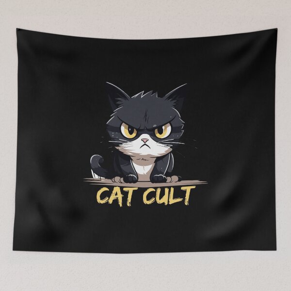 Item preview, Angry cat cat cult #2 designed and sold by FLOWER--ART.