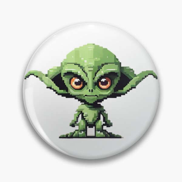 Item preview, Green Alien - Pixel Art designed and sold by pinksunsets.