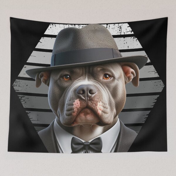 Item preview, Pit Bull Terrier like a gangster designed and sold by arkora-pl.