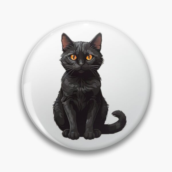 Item preview, Cute Black Cat - Pixel Art designed and sold by pinksunsets.