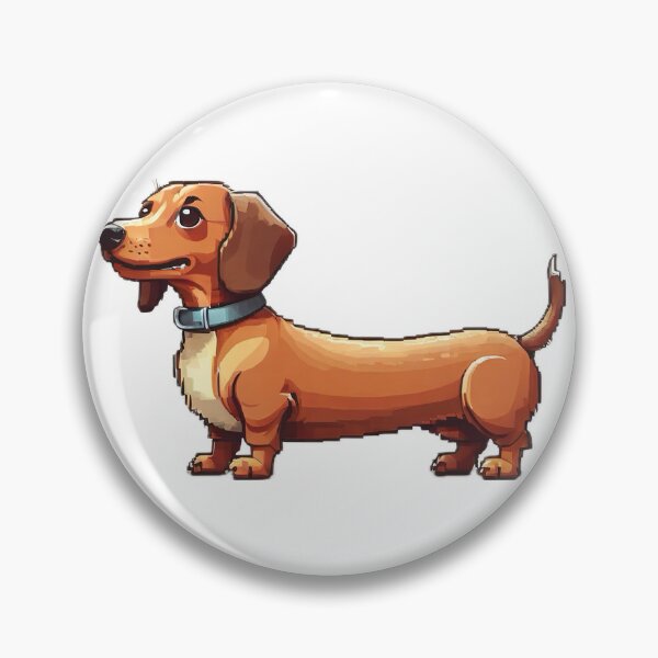 Item preview, Cute Sausage Dog - Pixel Art designed and sold by pinksunsets.