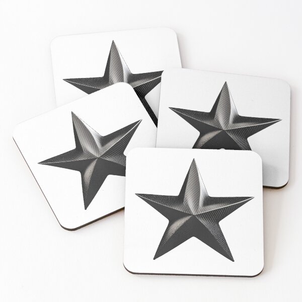 Item preview, Carbon Fibre Black Star designed and sold by joyfulcow.