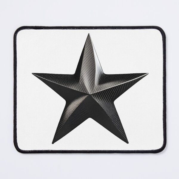 Item preview, Carbon Fibre Black Star designed and sold by joyfulcow.
