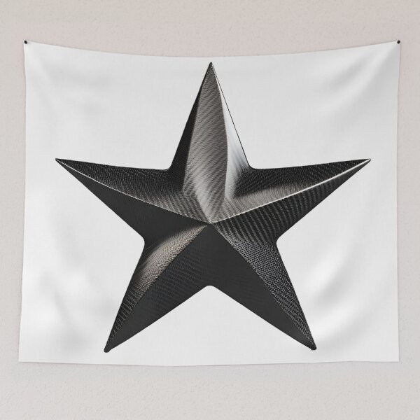 Item preview, Carbon Fibre Black Star designed and sold by joyfulcow.