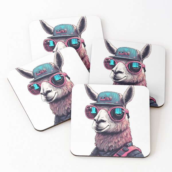 Item preview, Cyberpunk Llama designed and sold by LittleGoblinPrs.