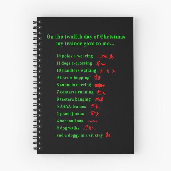 Item preview, 12 days of dog agility designed and sold by writeandrelax.
