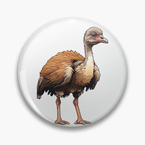 Item preview, Ostrich - Pixel Art designed and sold by pinksunsets.