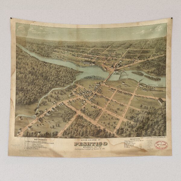 Item preview, Peshigo, Wisconsin (1871) designed and sold by allhistory.