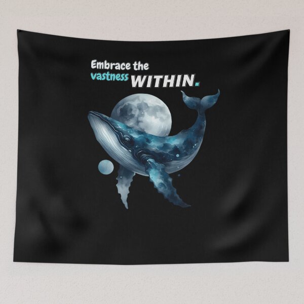 Item preview, Embrace the Vastness Within - Dark Shadows Blue Whale designed and sold by teedory.